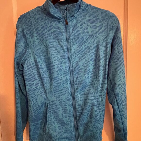 Mondetta Blue Athletic Floral Jacket - Picture 1 of 8